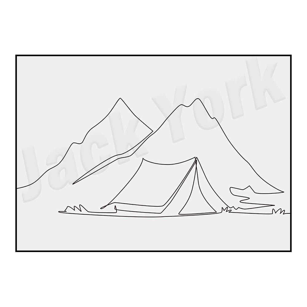 Cartel de senderismo, arte de  - Outdoor Adventure York reseña y precio