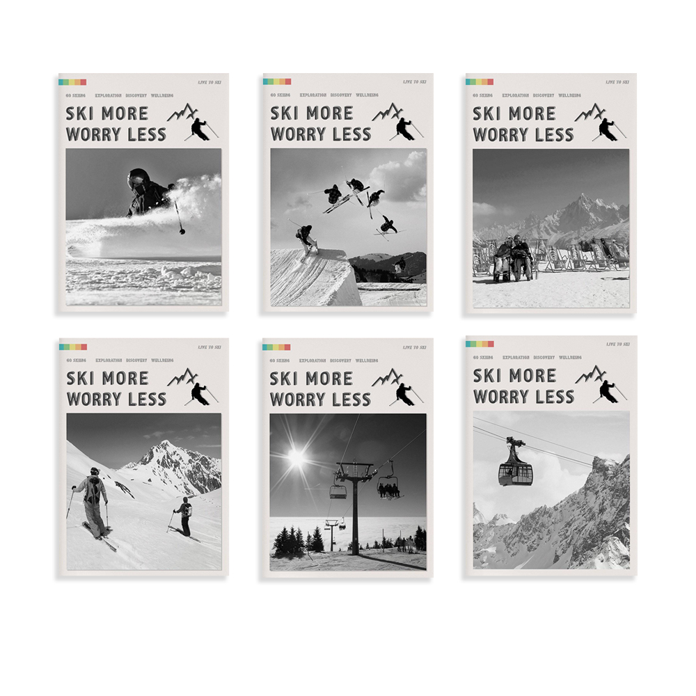 Póster Ski More Worry Menos, I - Outdoor Adventure York reseña y precio
